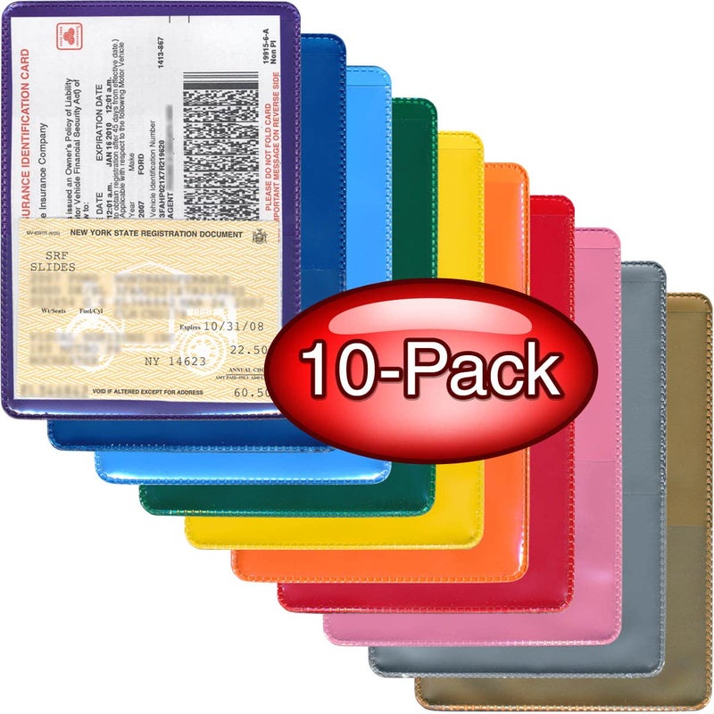 STORE SMART StoreSMART - Auto Insurance & ID Card Holders - Variety 10-Pack - RFS20VP - Image 1